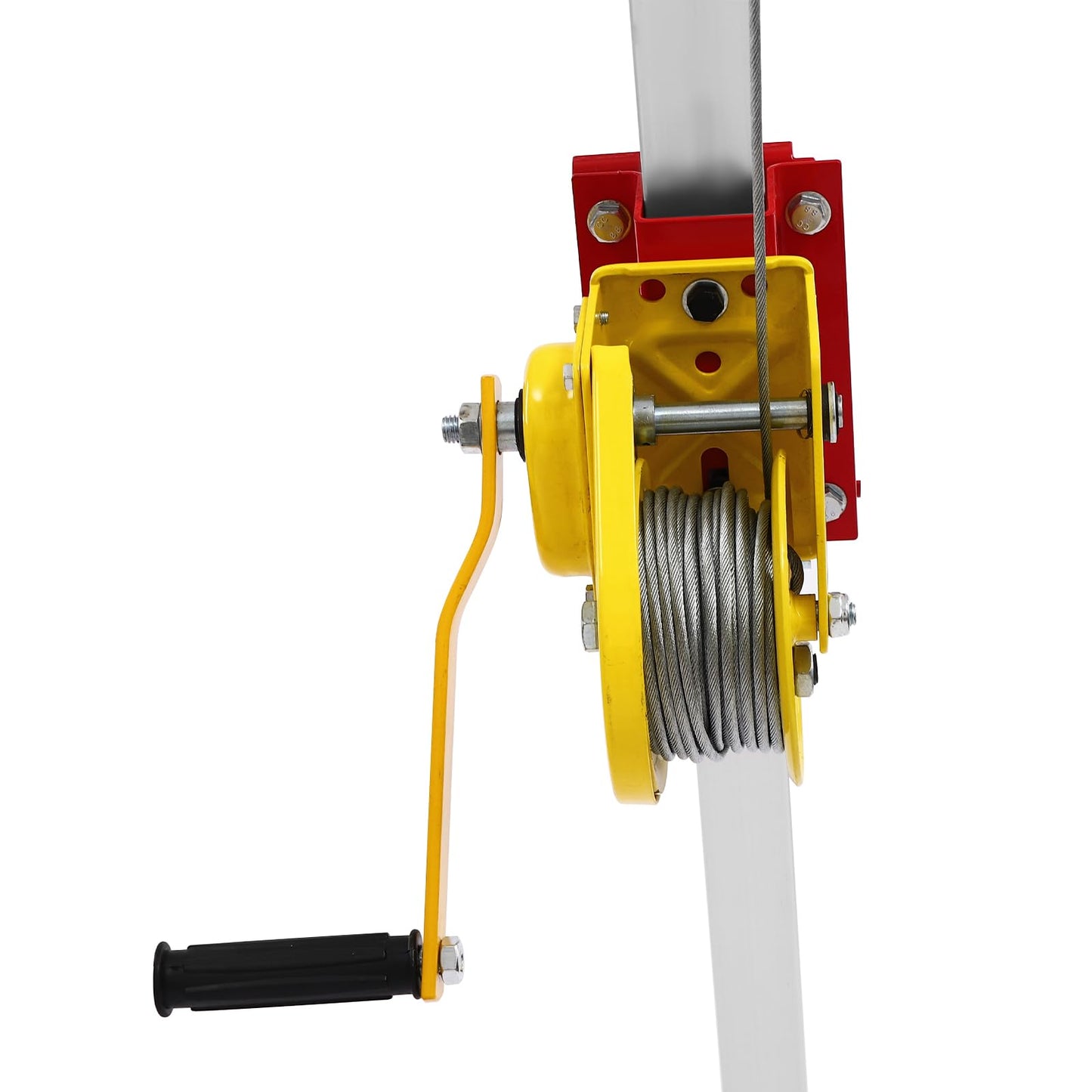 Confined Space Tripod Kit,Heavy Duty Rescue Tripod Lifting Hoist with Fall Arrester,65.62ft Cable Portable Tripod Kit for Down Wells,Road Construction (1200LBS)