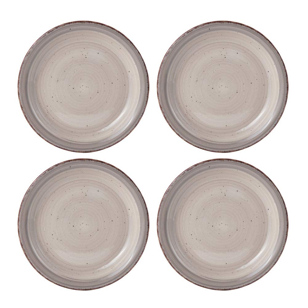 Pfaltzgraff Sadie 16-Piece Cream Dinnerware Set, Service for 4, Durable Stoneware Plates and Bowls with Classic Design, Microwave and Dishwasher Safe