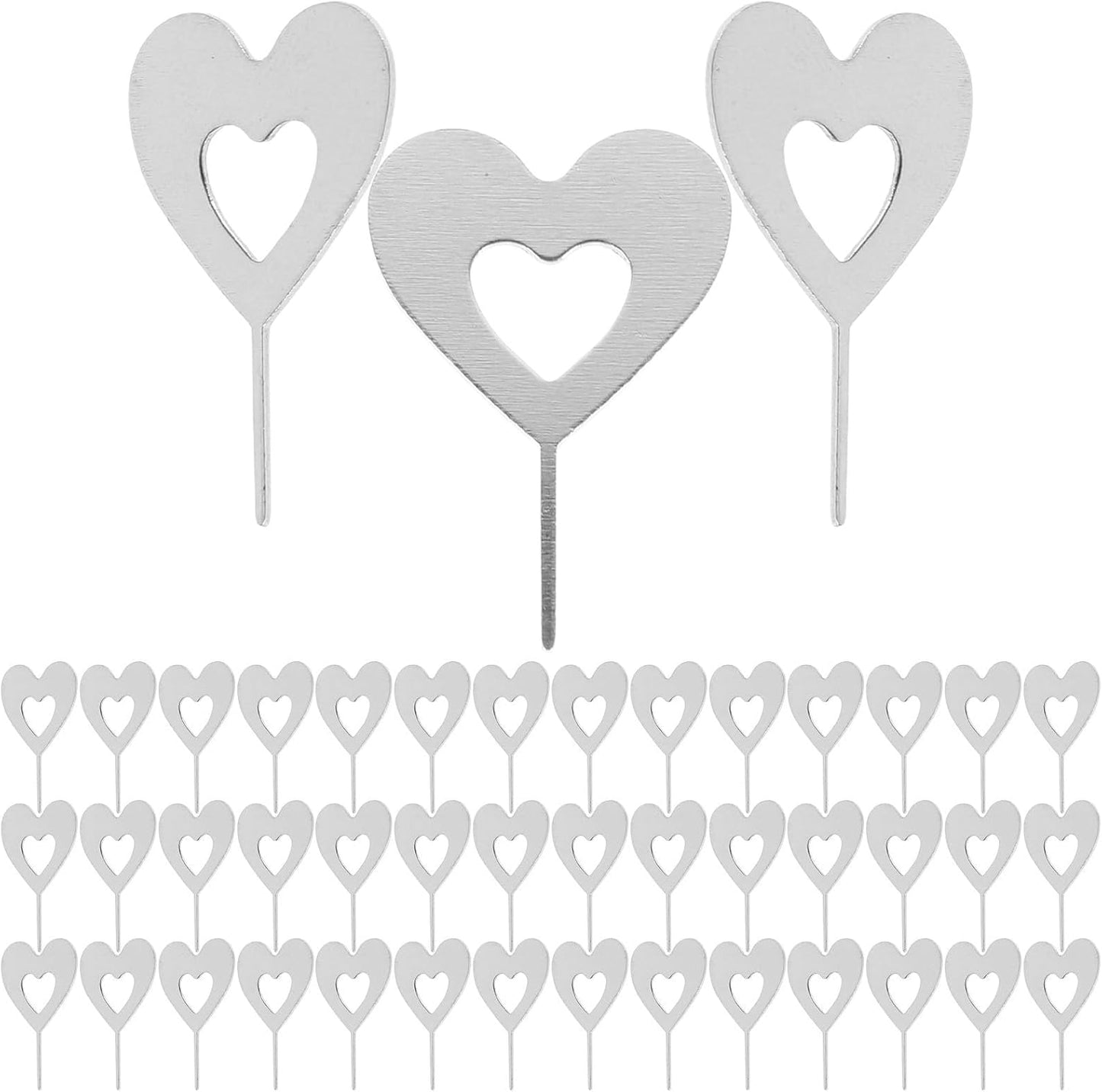 100pcs Set Reset KALLORY Sim Card Ejector Tool with Heart-Shaped Pins Mobile Phone Sim Tray Removal Needles