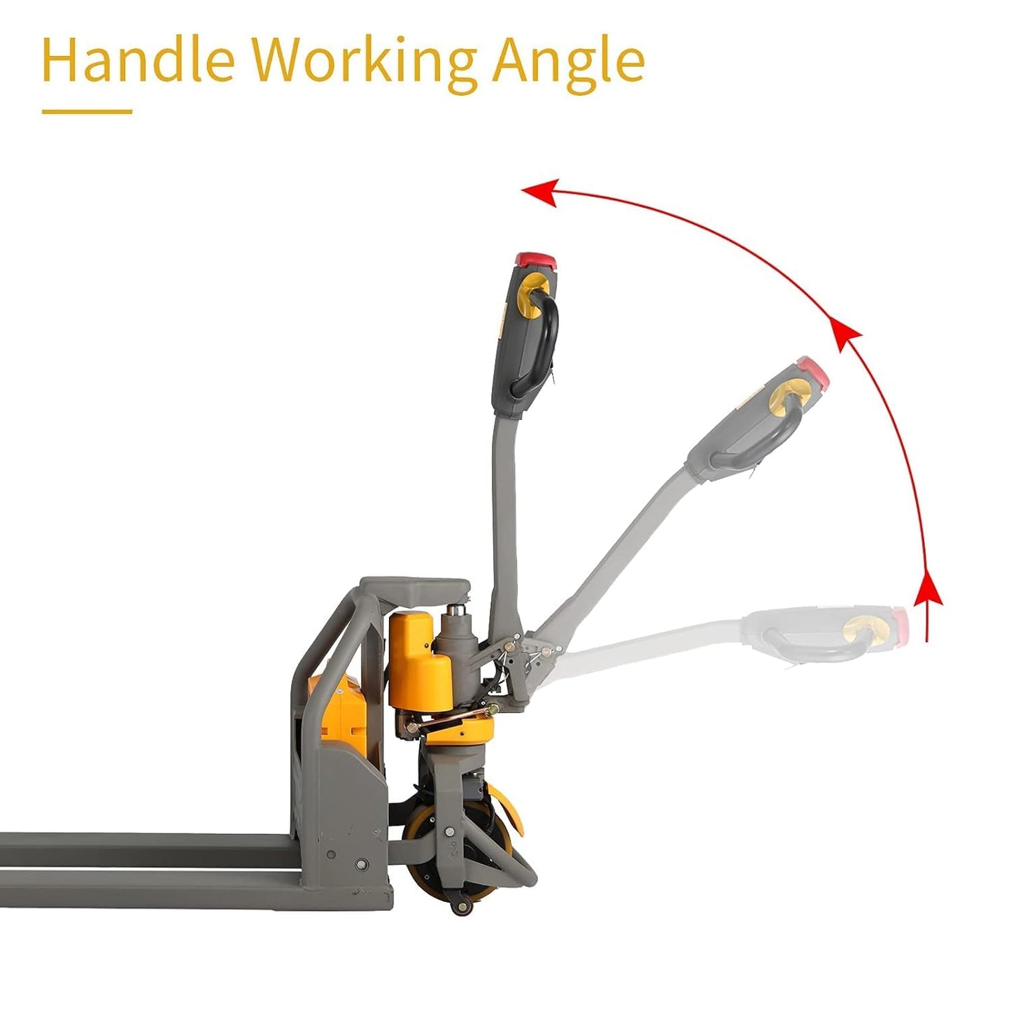 APOLLOLIFT Full Electric Lithium Pallet Jack 3300Lbs Capacity 48"x27" Forks, Multi-Function Handle