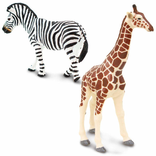 Safari Ltd. African Animals Toy Set - Realistc Figurines of Lion, Zebra, African Elephant, Giraffe, and Gorilla - Play Set for Boys, Girls & Kids 3+