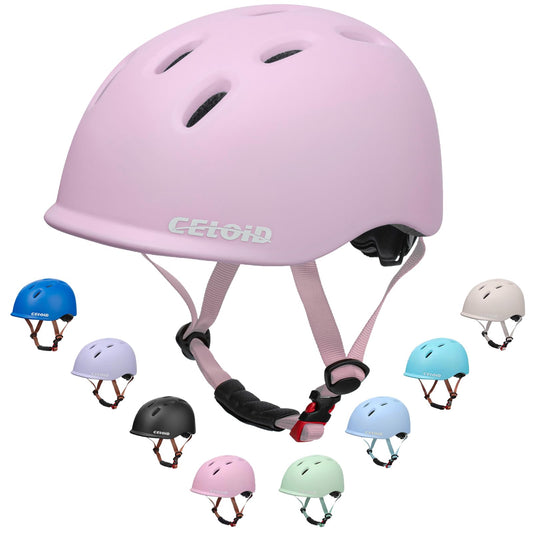 CELOID Kids Bike Helmet,Toddler Cyling Helmets for Ages 5-8 Years Boys Girls,Child Adjustable Multi-Sport Bicycle Skateboard Roller Skate Scooter Rollerblade Balance Skateboarding Helmet,Lilac