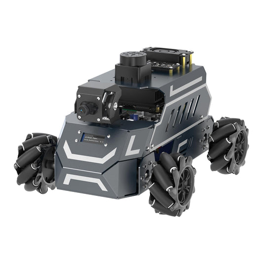 Yahboom Jetson Nano B01 ROS2 Robot 360° Omnidirectional Wheels,Embedded Intelligence,Large AI Model,SLAM Navigation for Electronic Engineering Competitions (Standard Ver Without Nano)
