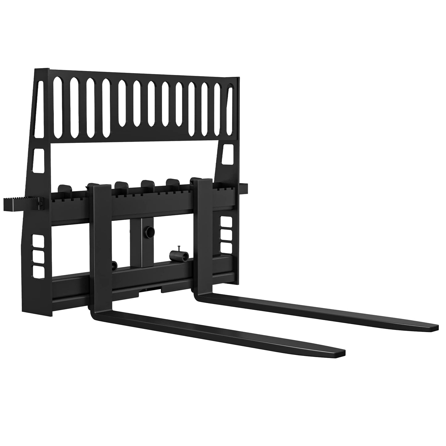 YITAMOTOR 45" Pallet Forks Frame Attachment with 48" Pallet Forks Forklift Blades, 4000 lbs Capacity with 3 Spear Sleeves for Kubota Bobcat Skid Steer Loaders Tractors