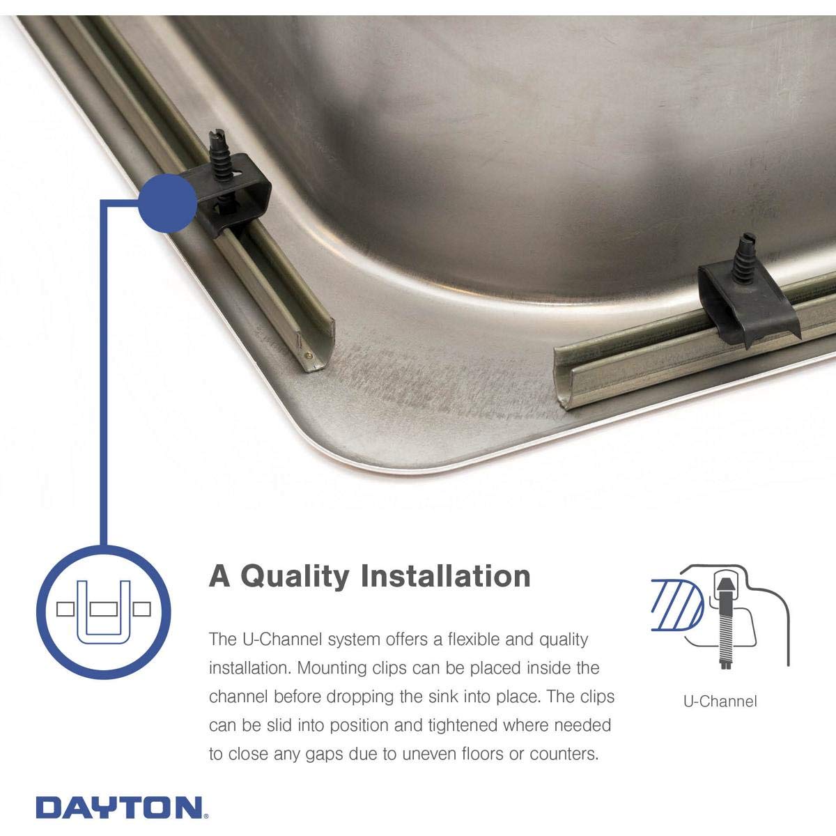 Elkay Dayton D125212 Single Bowl Drop-in Stainless Steel Sink
