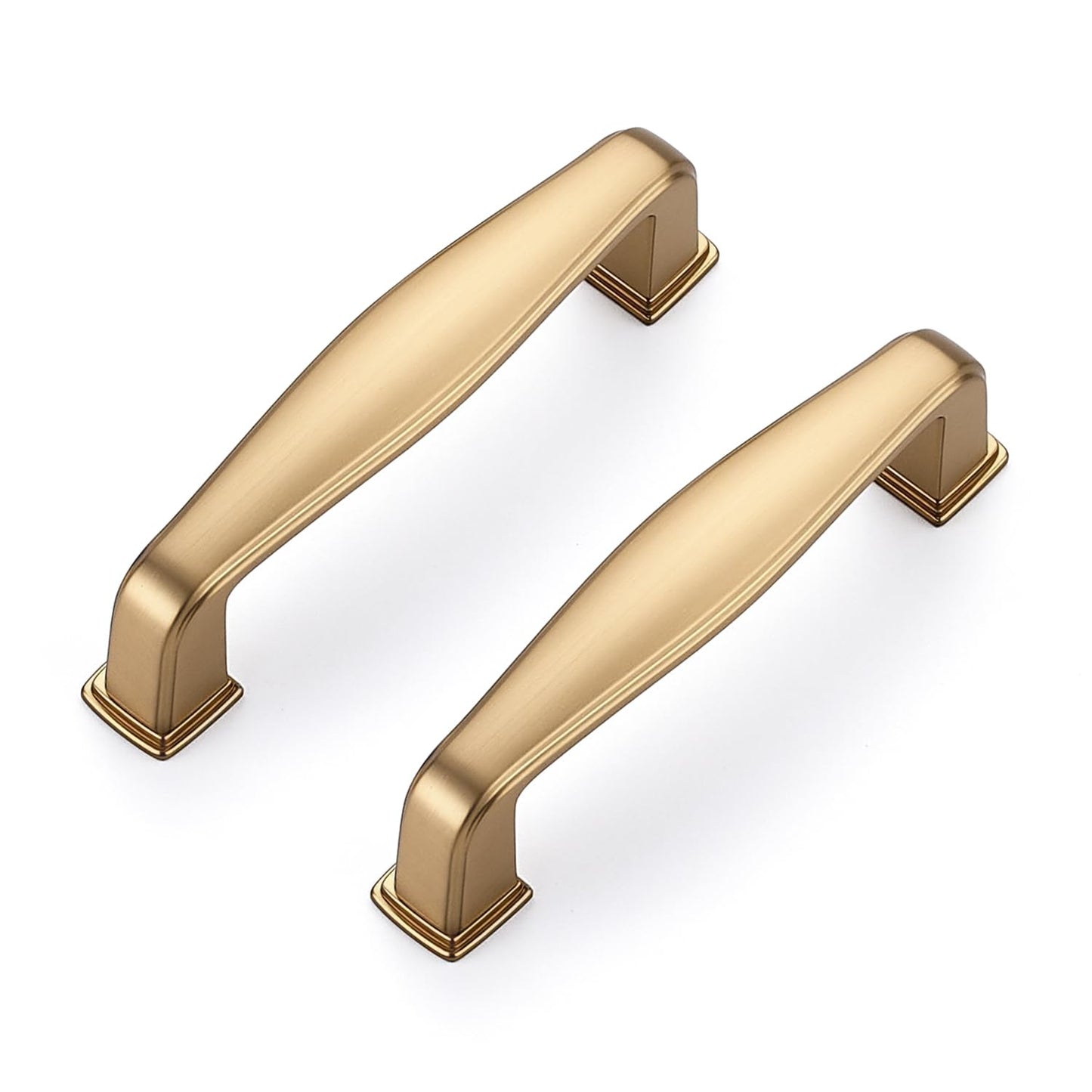 Ravinte 10 Pack Solid 3 Inch Kitchen Cabinet Handles Champagne Bronze Cabinet Pulls Black Drawer Pulls Kitchen Hardware Handles for Cupboard Drawer