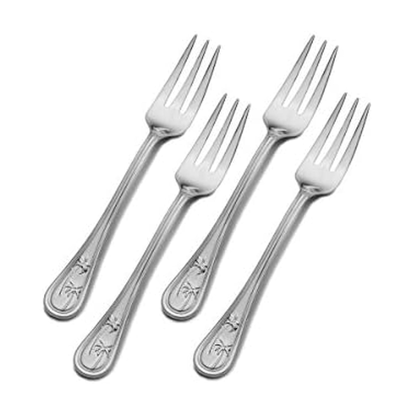 Towle Living Palm Breeze Stainless Steel Cocktail Fork, Set of 4