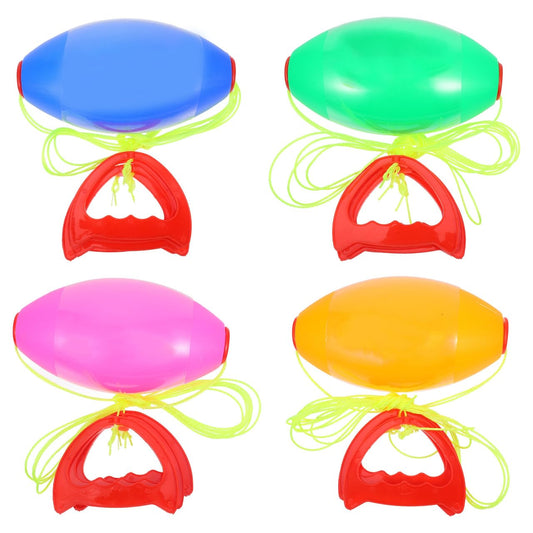ibasenice Lala Ball Toys - 4Pcs Colorful Interactive Pulling Balls for Kids Enhance Coordination and Fitness Perfect for Outdoor Play and Family Fun