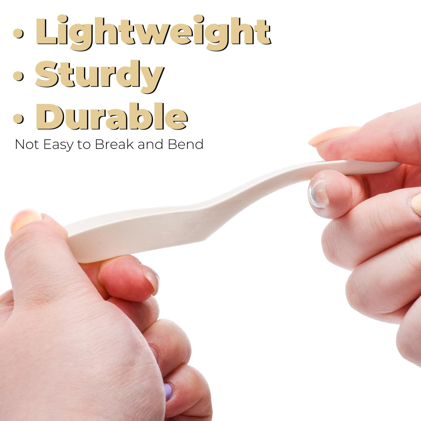 ELFULLY 300 Pack Small Disposable Asian Soup Spoon, Mini Plastic Spoons Bulk, 4.6" × 1.2" Heavy Duty Spoons for Hot Soup, Utensil Cutlery for Home Restaurant Party Supply, Freezer Microwave Safe