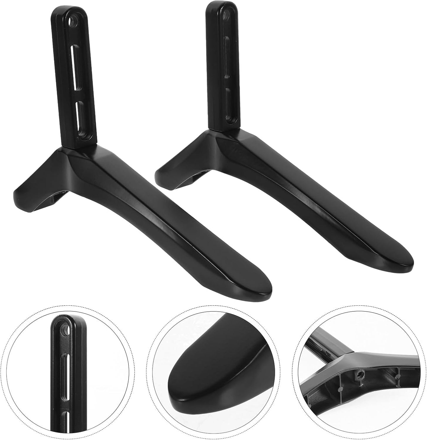 UTHCLO TV Support Stand Bracket with Screws Desktop TV Pedestal Feet Base Suitable for Living Room and Office Use