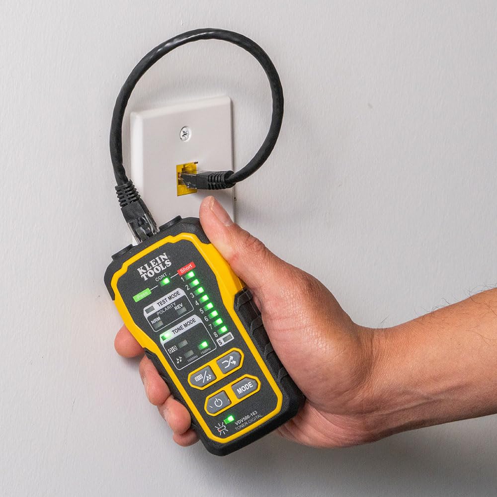 Klein Tools VDV500-920 Wire Tracer Tone Generator and Probe Set with RJ45 Port & VDV226-110 Ratcheting Modular Data Cable Crimper/Wire Stripper