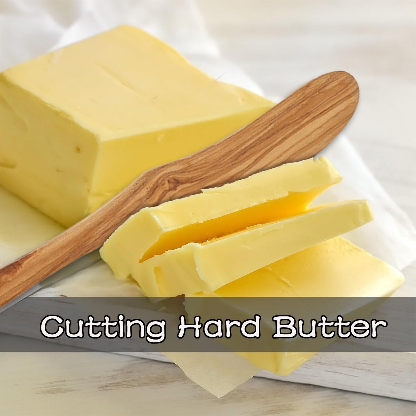 Olive Wooden Butter Knife Spreader, Handmade 6.8 Inch Peanut Butter Knives for Jam, Cheese, Cream, Bread Sandwich Spreaders, Mini Spreader Serving Utensil Set for Breakfast Picnic (3PCS Butter Knives)