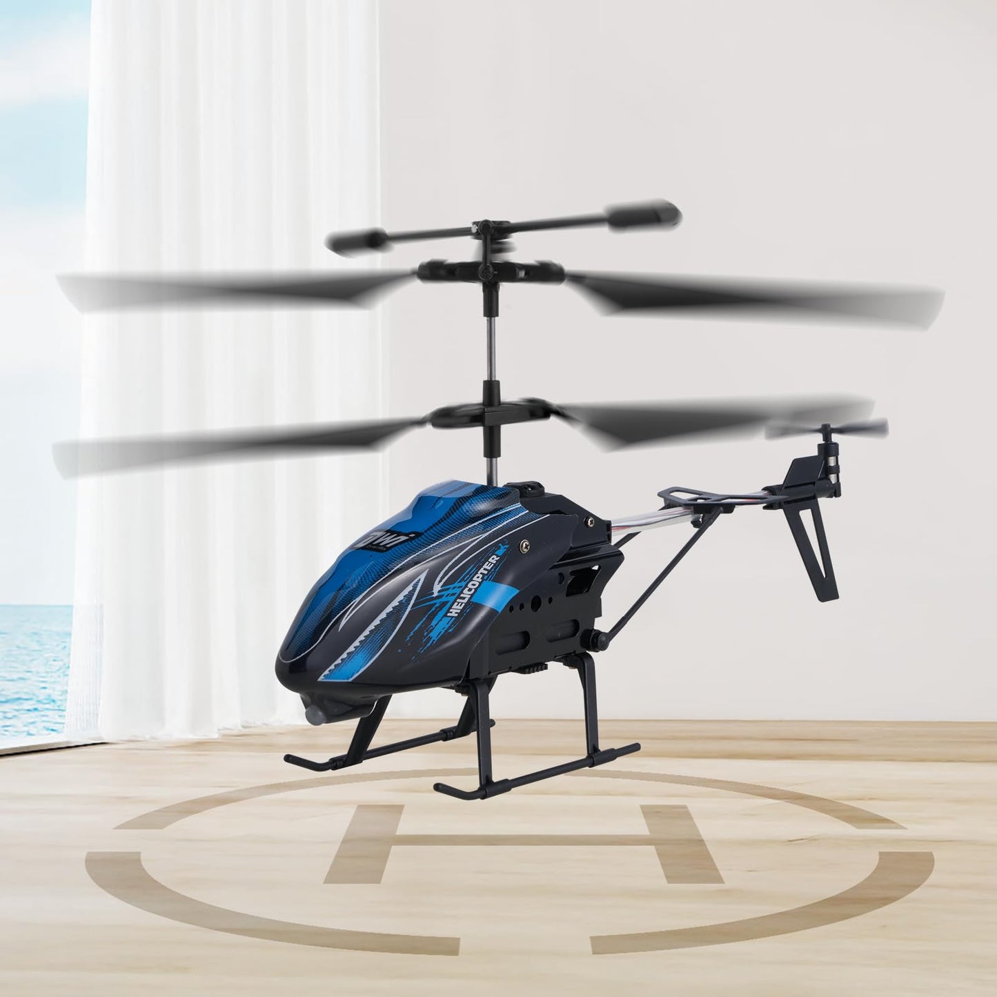 VEVOR RC Helicopter, 2.4GHz Flying Remote Control Helicopter, 3.5 Channel RC Airplane for Kid, 16 Mins Flight Time, Altitude Hold, One-Key Takeoff/Landing & LED Lights, Toys for Kids Ages 8 and up