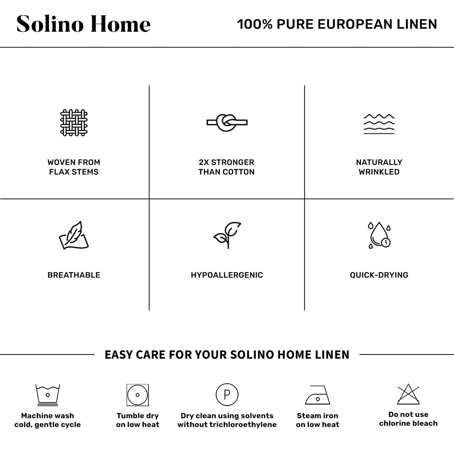 Solino Home Linen White Square Tablecloth 52 x 52 Inch - 100% Pure Linen Table Throw - Fete, Machine Washable Table Cloth for Mothers Day, Spring, Summer, Memorial Day