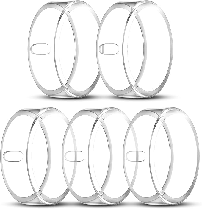 5 Pack Cover Compatible with Oura Ring Gen 4/Oura Ring Gen 3 Horizon/Heritage, Surport Charging with Cover on, Anti-Scratch TPU Protector for Oura Rings Accessories Women Men (Size 9)