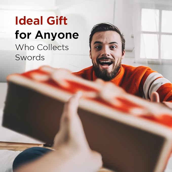 Logest Sword Stand - 4 Tier Options Available - Crafted Using Wood Katana Holder - Furnished in Black With a Gold Lion?™s Head - Desirable Sword Display Gift Option - Sword Holder Katana Stand (1-Tier)