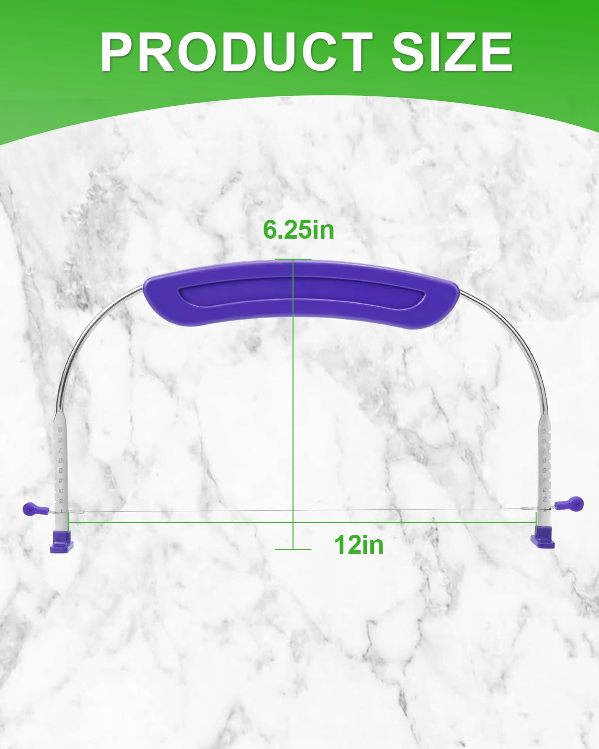 PROKITCHEN Cake Leveler, Cake Leveler & Slicer, Adjustable Cake Cutter Slicer Leveler, Cake Layer Slicer, Layer Cake Wire Cutter for Wedding Birthday Suitable for 10 Inch Cake Slicer For Even Slices