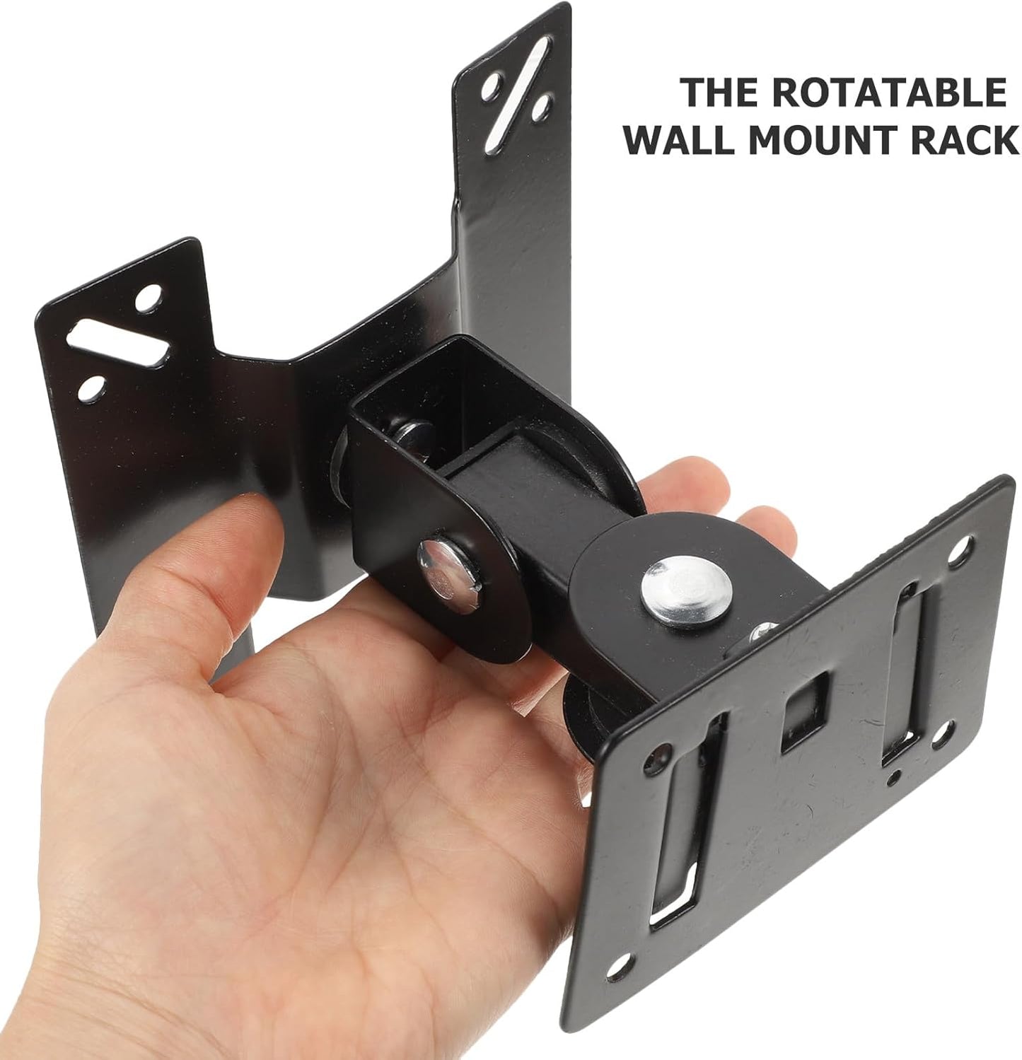 Uonlytech 14-27 Inch 360 Rotatable Wall Tv Mount Bracket Metal Pivot Monitor Holder Swivel LCD LED Screen Stand