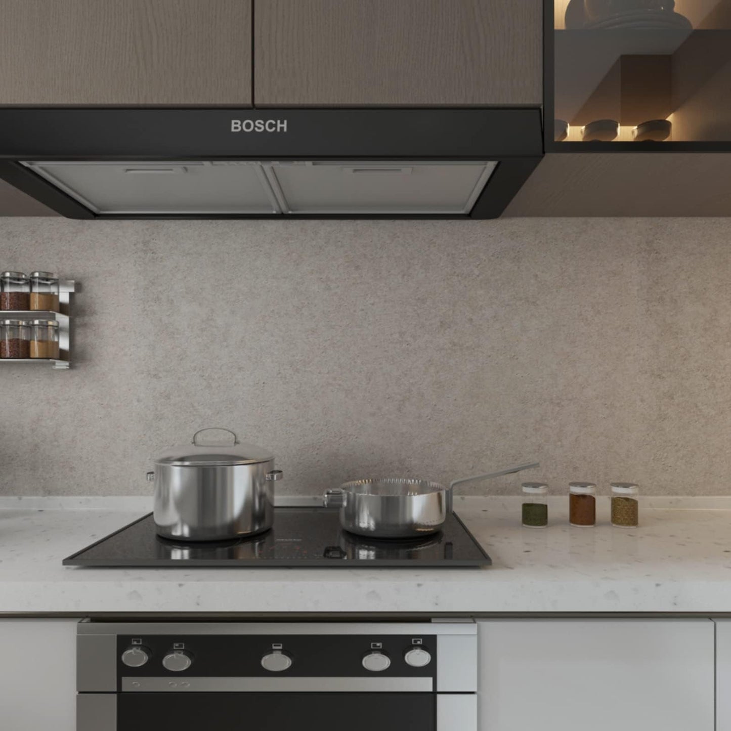 Magielif 32"x197" Granite Countertops Contact Paper Peel and Stick Waterproof Beige Grey Granite Wallpaper Self-Adhesive Removable Vinyl Film Marble Countertops Wallpaper for Kitchen Bathroom Cabinets