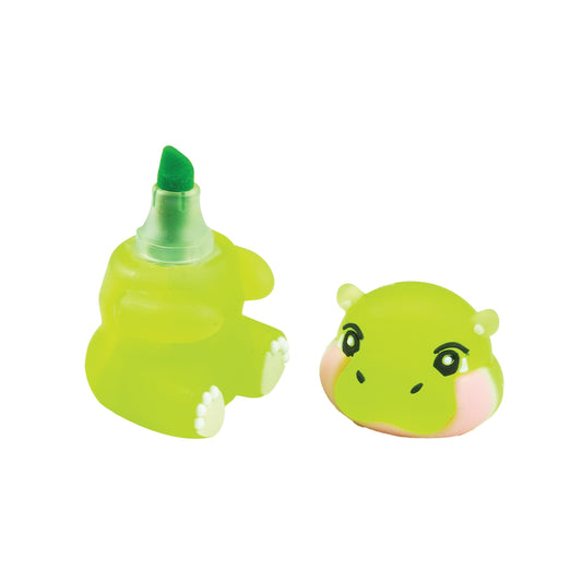 Raymond Geddes Scented Baby Hippo Highlighters – Pack of 24 – Fruity Chisel-Tip Markers for Kids, Students, Classroom Supplies