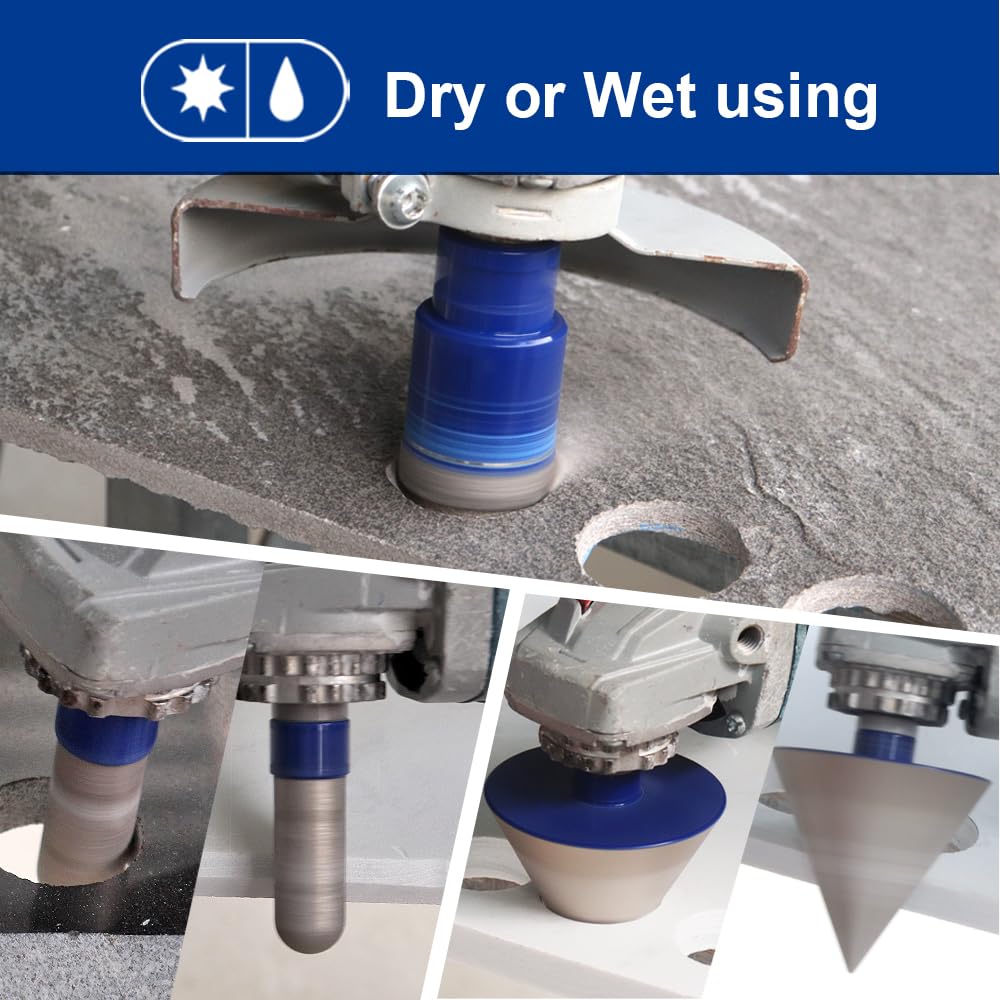 SHDIATOOL Diamond Tile Drill Bits Kit 13pcs, Porcelain Hole Saw Sets, Core Bits Cutter for Drilling Ceramic Marble Granite