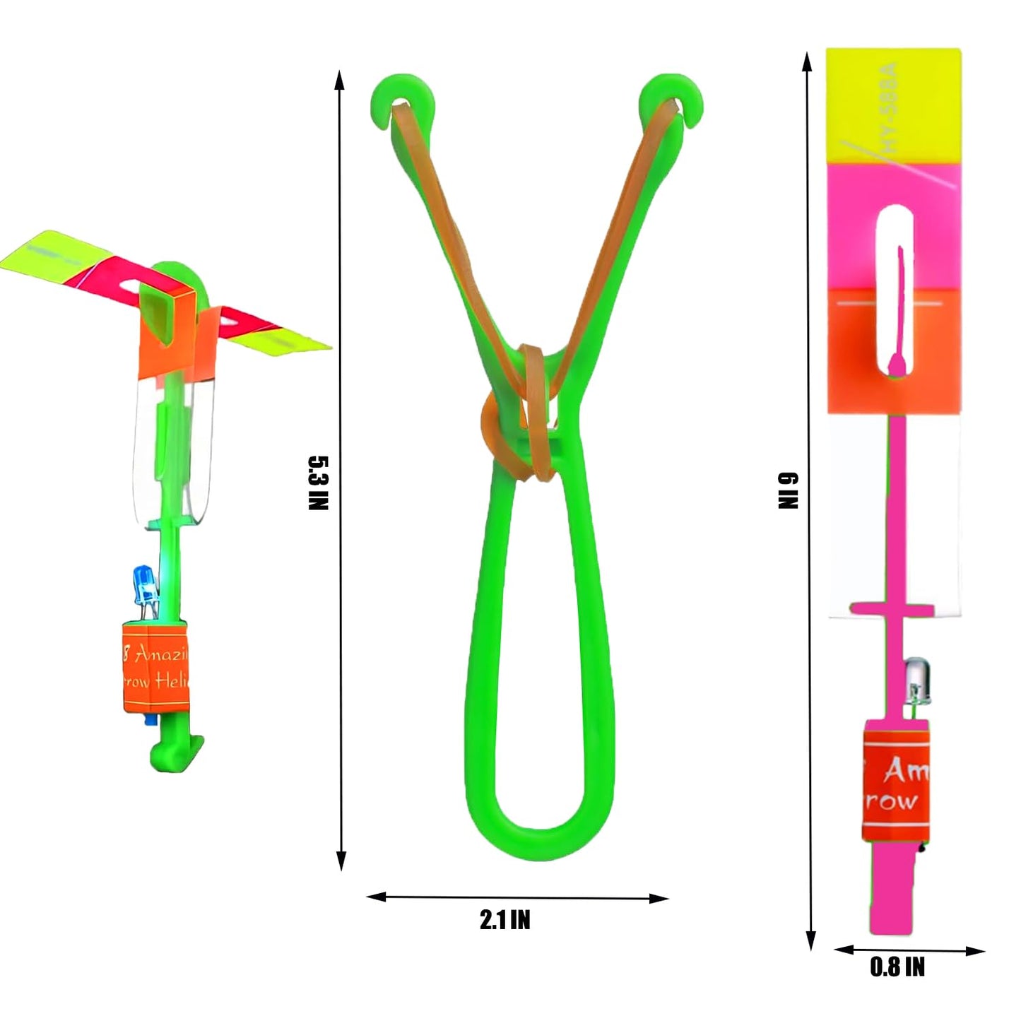 42 Sets Slingshot for Kids,Light Up Flying Toys,Glow In The Dark Party Supplies,Camping Essentials,Beach,Outdoor Games,Outside Toys,Valentines Day Gifts,Classroom Prizes,Party Favors for Kids 8-12 4-8