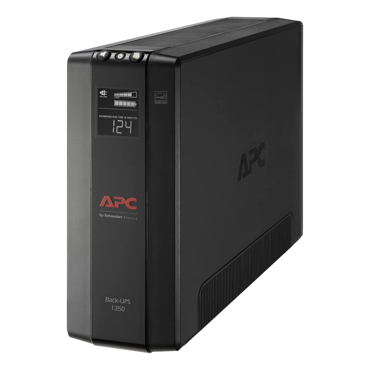 APC Back-UPS Pro 1350VA UPS, 810W Battery Backup & Surge Protector, AVR, 10 Outlets (NEMA 5-15R), LCD Display, BX1350M Uninterruptible Power Supply for Computers, Wi-Fi Router, Home Office Electronics