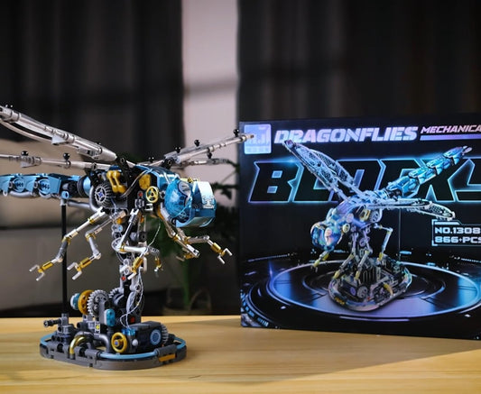 Ideas Mechanical Dragonfly Building Set with Light,Collectible Set for Adults, Compatible with Lego Animal,Authentically Detailed Build and Display Model for Home or Office Décor (866PCS)