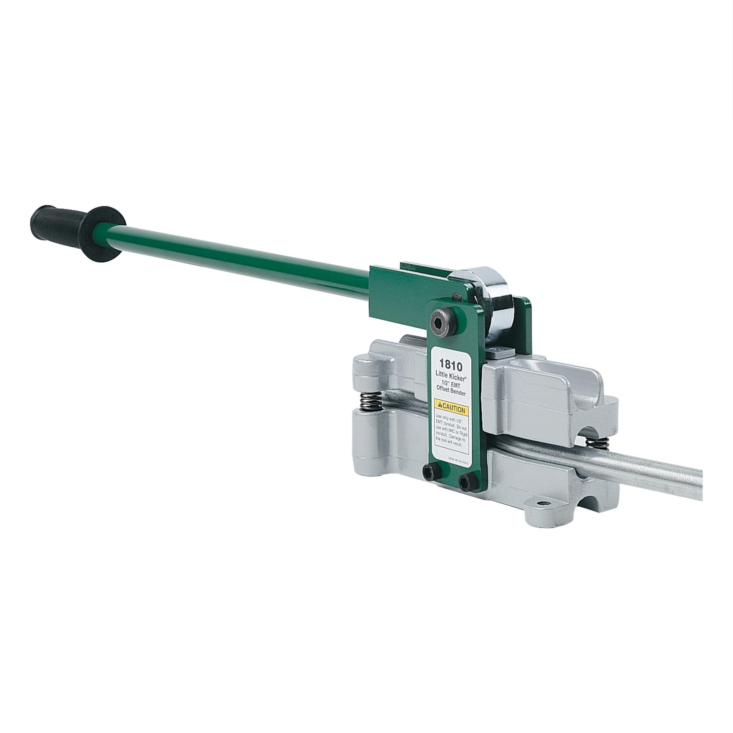 Greenlee 1810 Little Kicker Offset Hand Bender for 1/2" EMT Conduit, Silver/Green