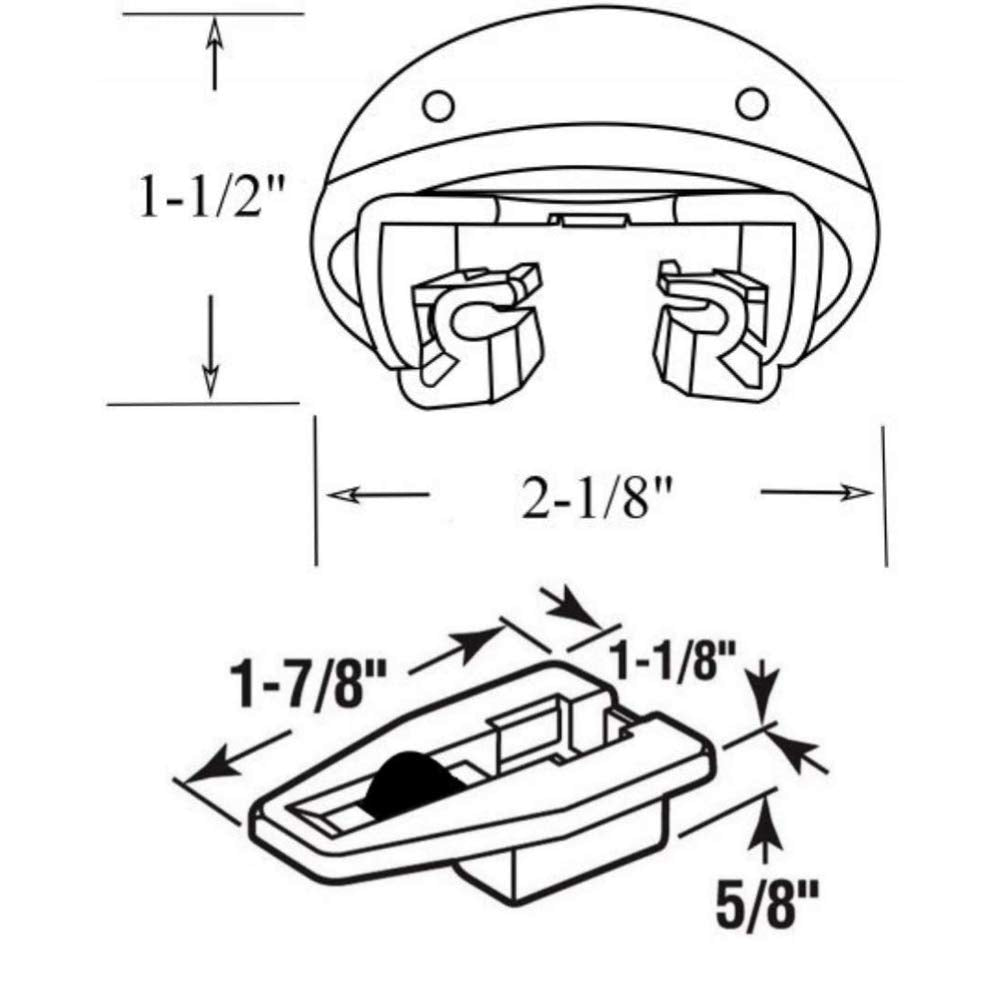 Kenlin Rite-Trak II Drawer Guides - Kenlin Rite-Trak II Replacement Drawer Parts (5 Sets)