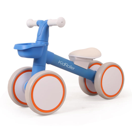 KidRoller Kid's Balance Bikes for 1 Year Old Boys and Girls, 12-36 Months Toddler Ride-on with Adjustable Seat and a Front Basket, First Birthday Gifts Sky Blue