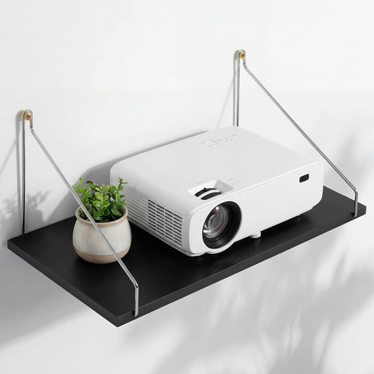1 16 8 Inch Seamless CroBlissful Pcs Projector Shelf for Wall x Modem Router Shelf with Nail Router Wall Mount Modem