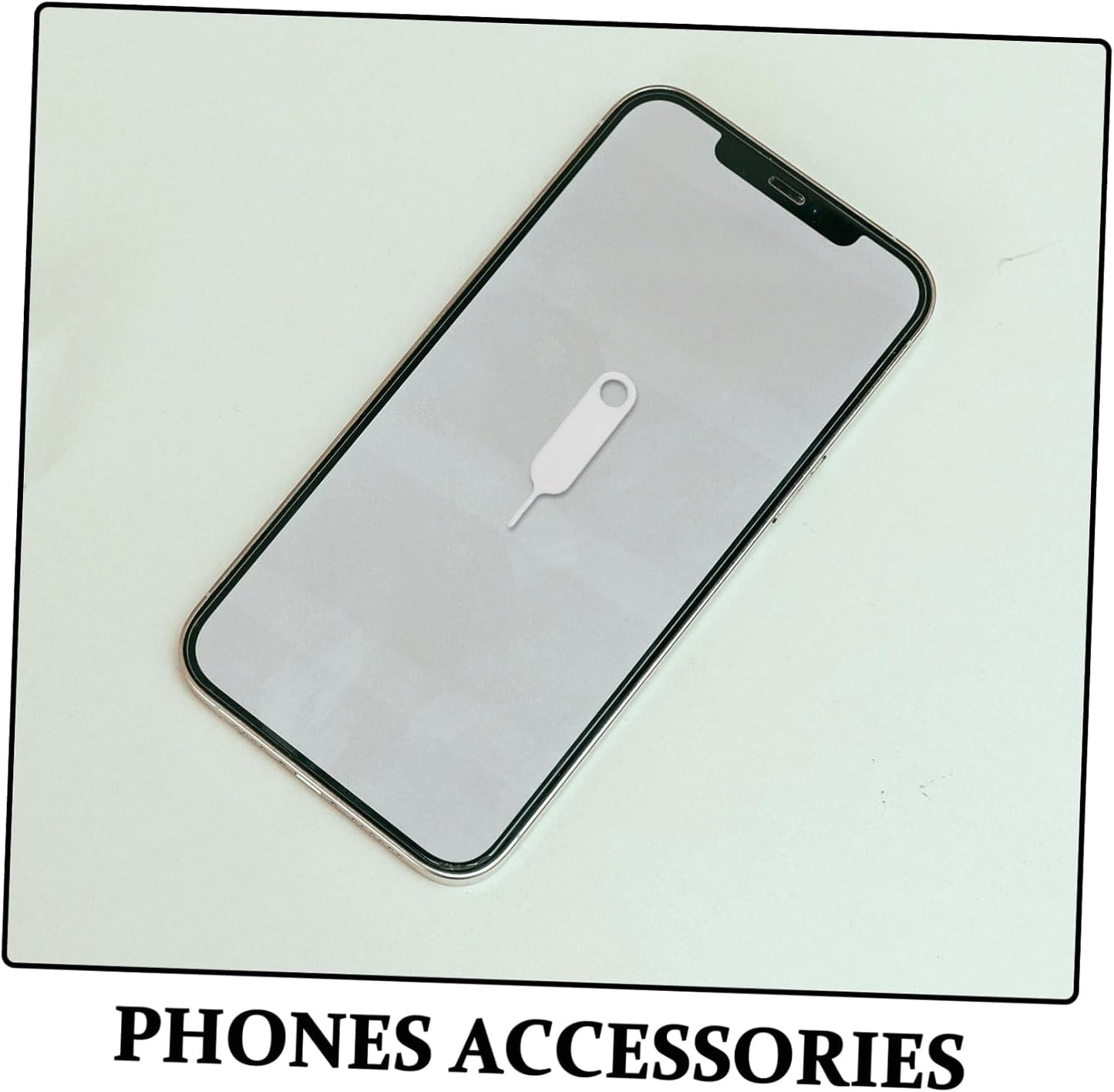 500pcs Housoutil Sim Card Removal Tool: Stainless Steel Pin - Stainless Steel Ejector Pin for Phone - Smooth Portable
