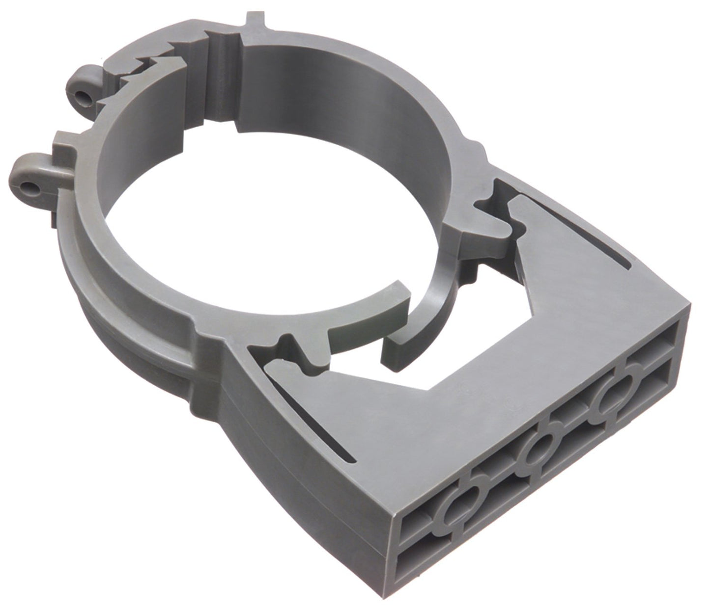 Arlington NM2050-50 Gray One-Piece Non-Metallic UV-Rated Quick-Latch Pipe Hanger, 50-Pack, 2-Inch EMT, RIGID