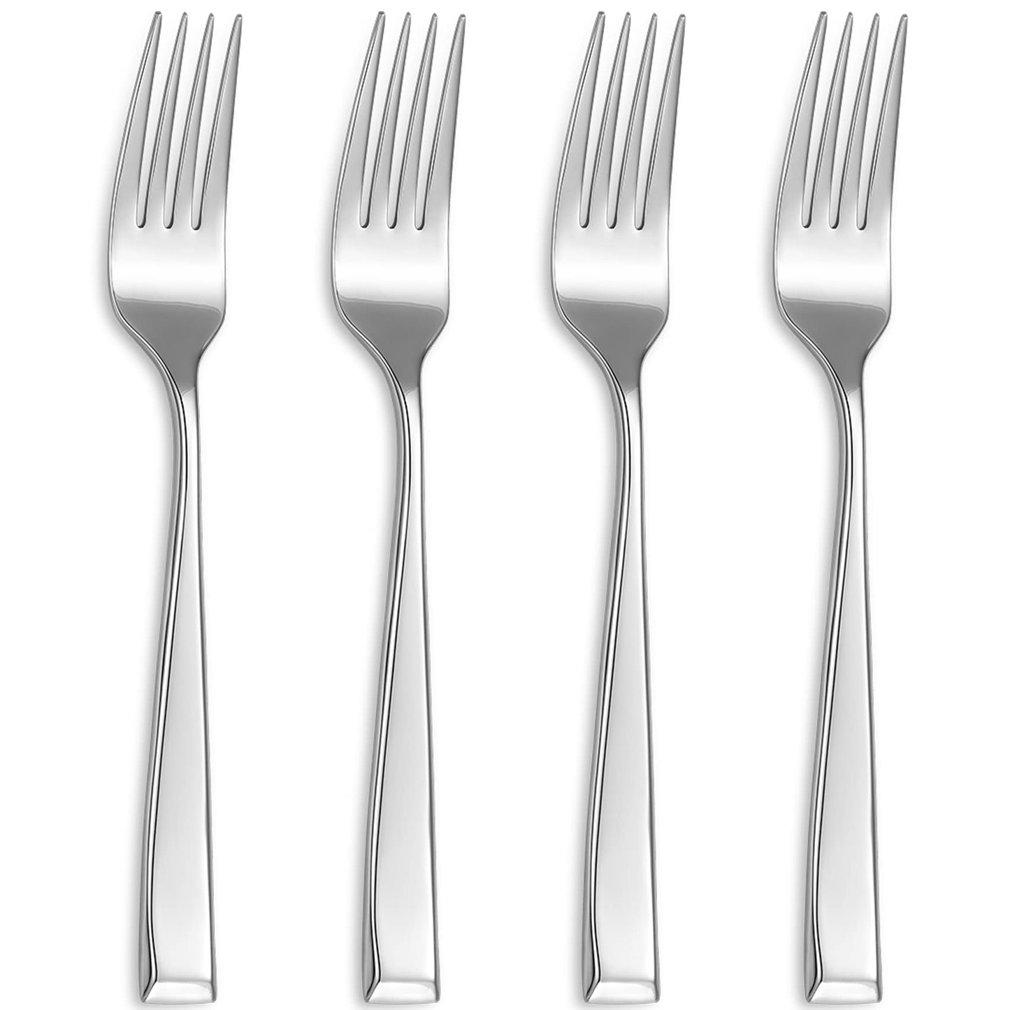 Royalrose Alexander Fine Forks, Set of 4, 18/10 Stainless Steel, Well Made, Dishwasher Safe, Heavy Duty Fork (8.1" Dinner Fork)