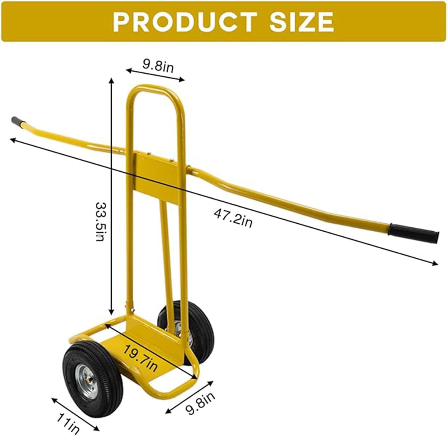 Reykilor Panel Truck Dolly Cart, 1200 LBS Load Capacity Drywall Sheet Cart with Wheels Handles, Heavy Duty Panel Dolly Service for Drywall, Plywood, Garage Home Warehouse