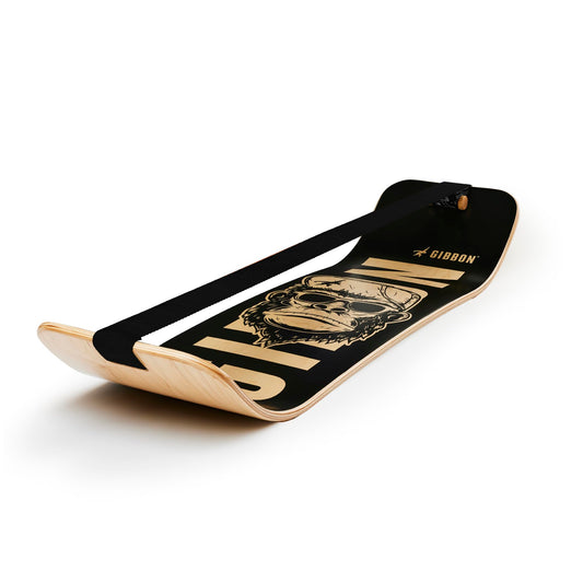 GIBBON SlackBoard - GiBoard Balance Board Kids & Adults - Slackline Balance Trainer - Slack Board Core Workout Equipment Home Gym Training - Standing Desk Exercise - Yoga, Agility, Pilates & More