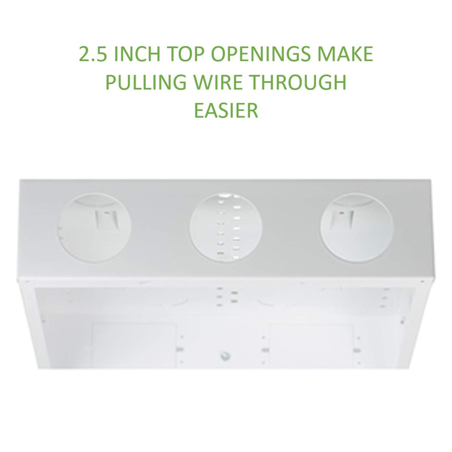 On-Q 28" Structured Media Enclosure with Hinged Cover Lock, 20 Gauge CRS, Flush or Surface Mount