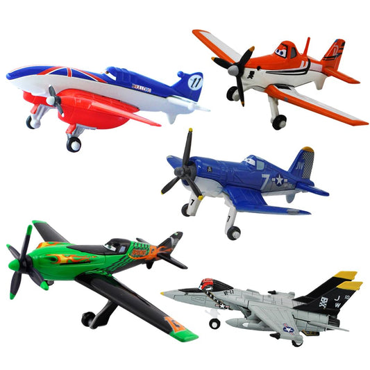 5 Pack Planes Dusty Skipper Ripslinger Bulldog Echo Metal Diecast Plane Model Toy (5 Pack Planes)