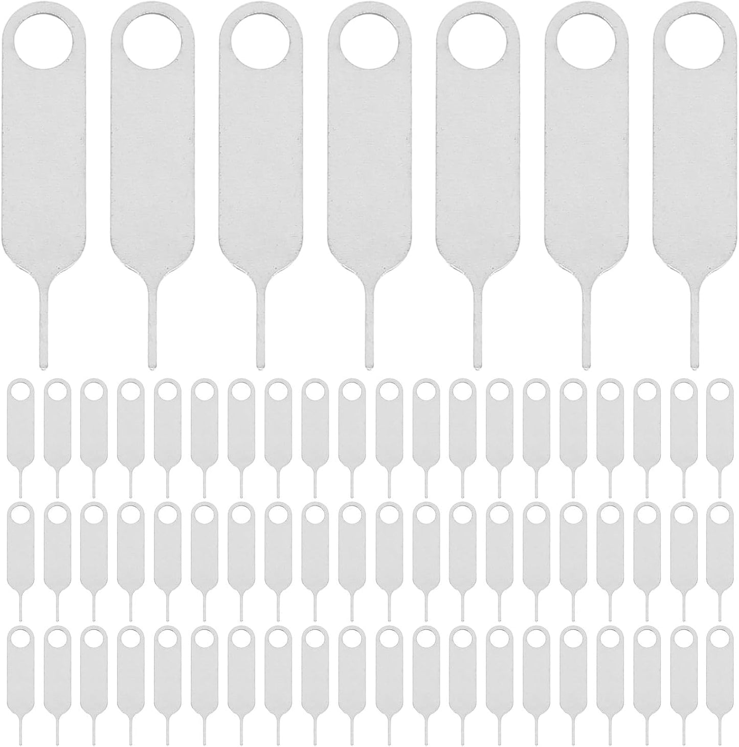 500pcs Set OSALADI Universal Stainless Steel Sim Ejector Pin for Mobile Phones, Anti-Lost Sim Card Removal Tool