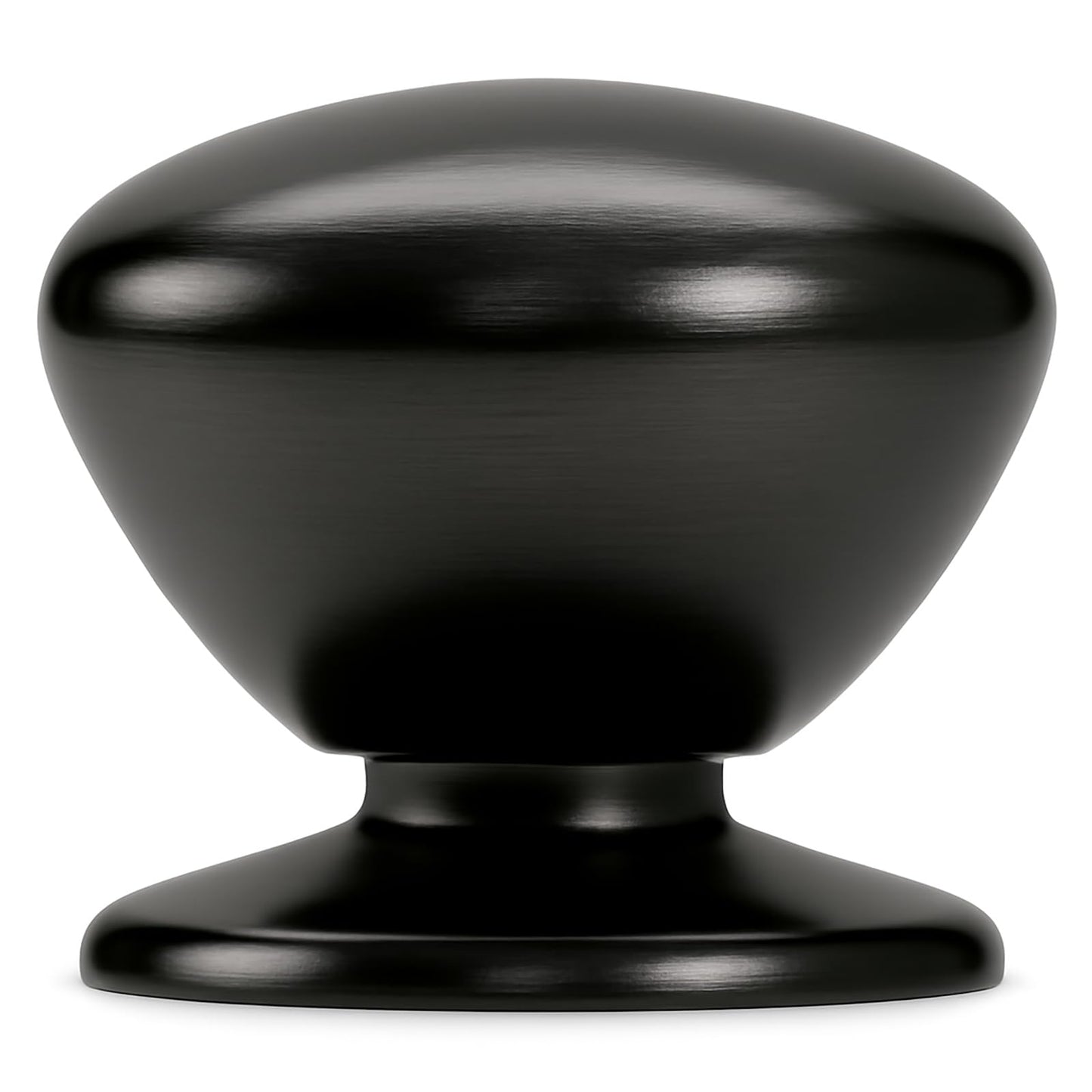 trust4care 2-Pack Extra Large Matt Black Bifold Closet Door Knobs with Wide Base, Heavy Passage Wardrobe Dresser Kitchen Pantry Dummy Pull Doorknobs, 1-3/5" Furniture Drawer Handles