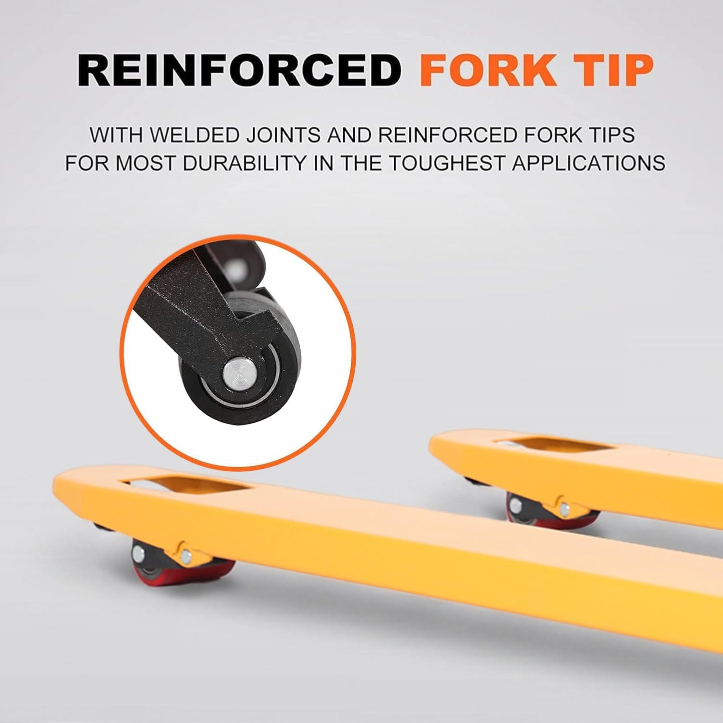 Tory Carrier Pallet Jack Truck 5500 lbs Capacity, 21" x 48" Forks, Heavy Duty Manual Pallet Truck with Non-Marking PU Wheels for Narrow Aisles Warehouse, Workshops