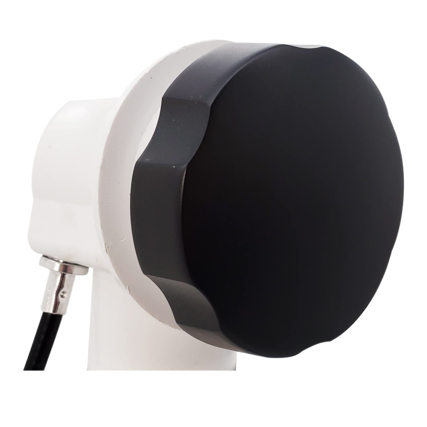 Westbrass A50P27-62 27" SCH. 40 PVC Cable Driven Bath Drain Trim Kit with Rotary Overflow Cover Knob and Pop-Up Stopper, Matte Black