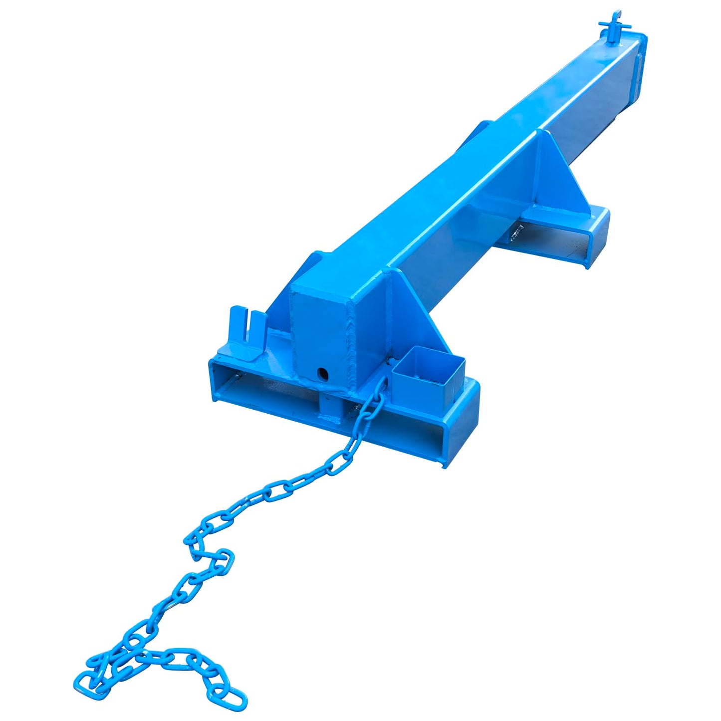 INTSUPERMAI Forklift Mobile Crane 2200lbs/1 Ton Capacity Adjustable Forklift Jib Boom Crane Max 8.2ft/2.5m Telescopic Arm with Truss Hoist Jib Boom and Hook for Warehouses Factories Workshops