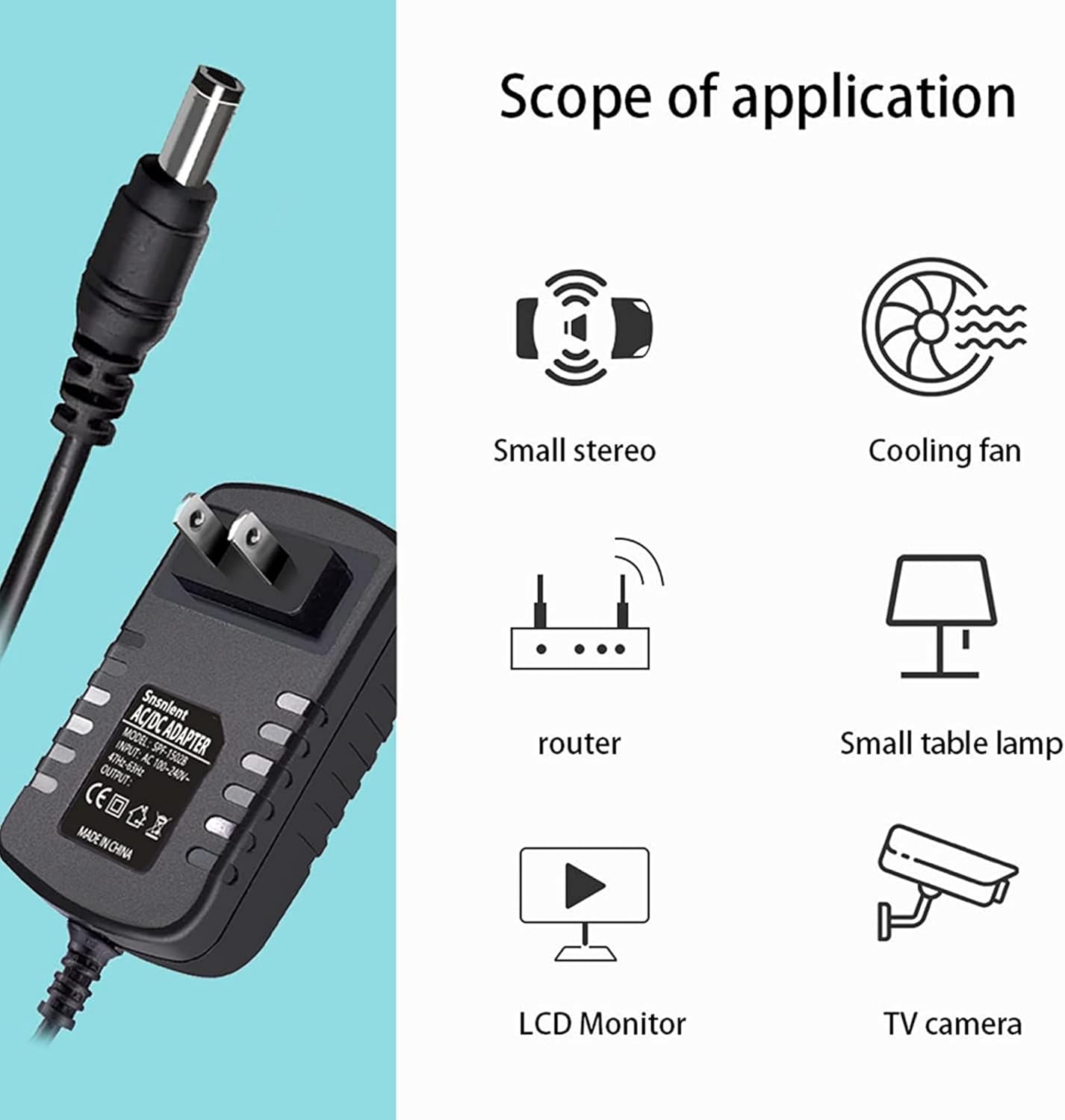 Dysead 10.1 Flytouch3 2.3 X210 1GHz Replacement AC Adapter Power Supply Wall Cable Charger Power Cord Compatible
