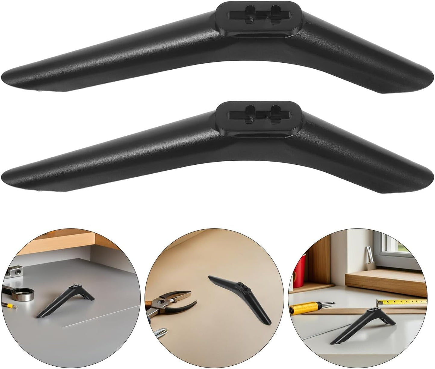 DOITOOL 32-43 Inch Universal Tv Stand Base Bracket with Screws for Flat Screen Tvs, Tabletop Television Support Holder