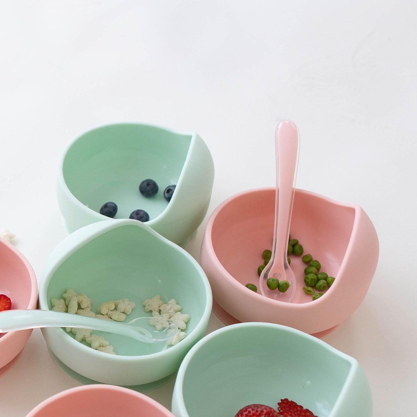 Baby's Brew Flexi Spoons + Travel Case - Silicone Baby Spoons (6.25, 2, Units)