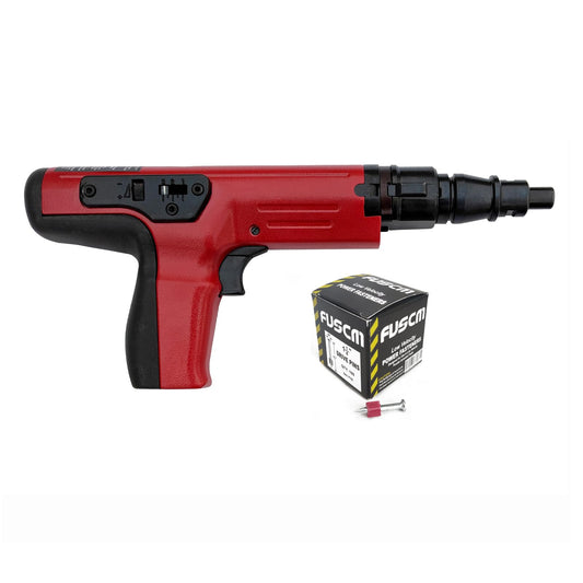 1-1/4" Fastener + .27 Cal Semi-Auto Powder Actuated Tool with power indicator
