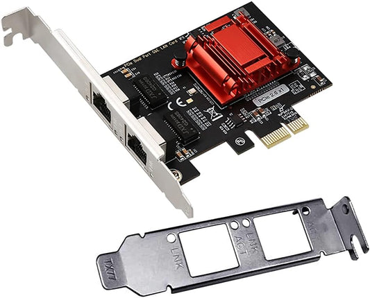 ULANSeN 1000M 82575/82576 Dual-Port PCIe Gigabit Network Card PCI Express Ethernet Adapter with Intel Two Ports LAN NIC