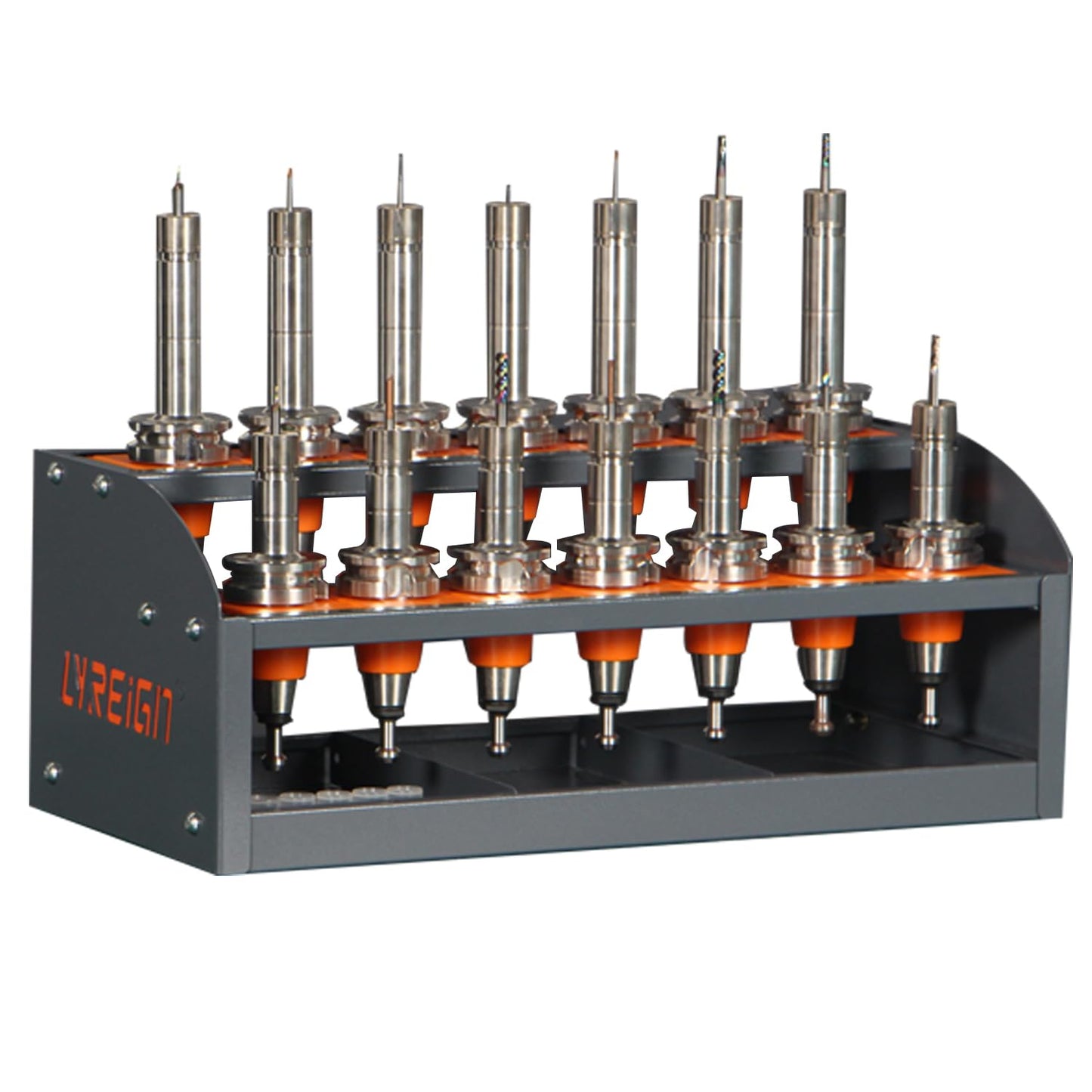 LYREIGN CNC Tool Rack for Workshop Storehouse Airplane Car Furniture Make, CNC Tool Holder on Desktop Placed, CNC Tool Storage Rack Placed on The Desktop